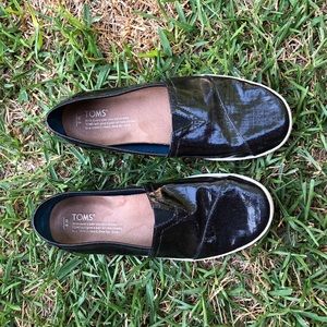 Black Metallic Avalon Slip On Shoe
